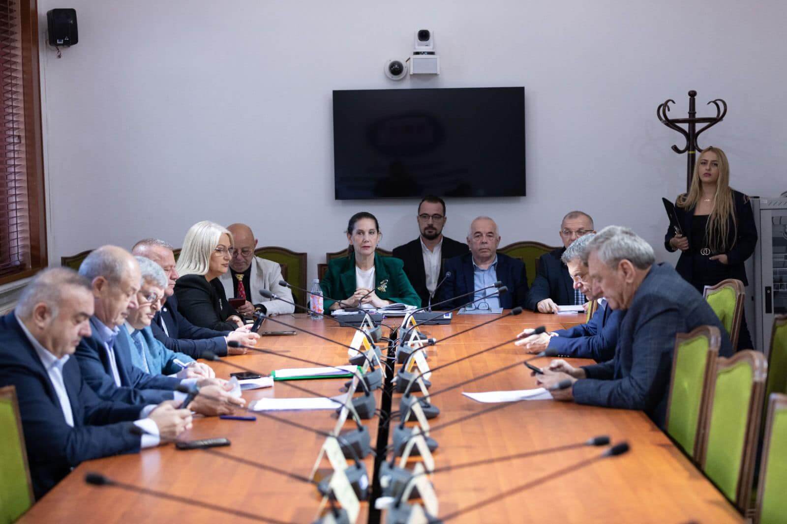 Mirela Kumbaro paraqet projektbuxhetin për vitin 2025 në Komisionin për Veprimtaritë Prodhuese, Tregtinë dhe Mjedisin