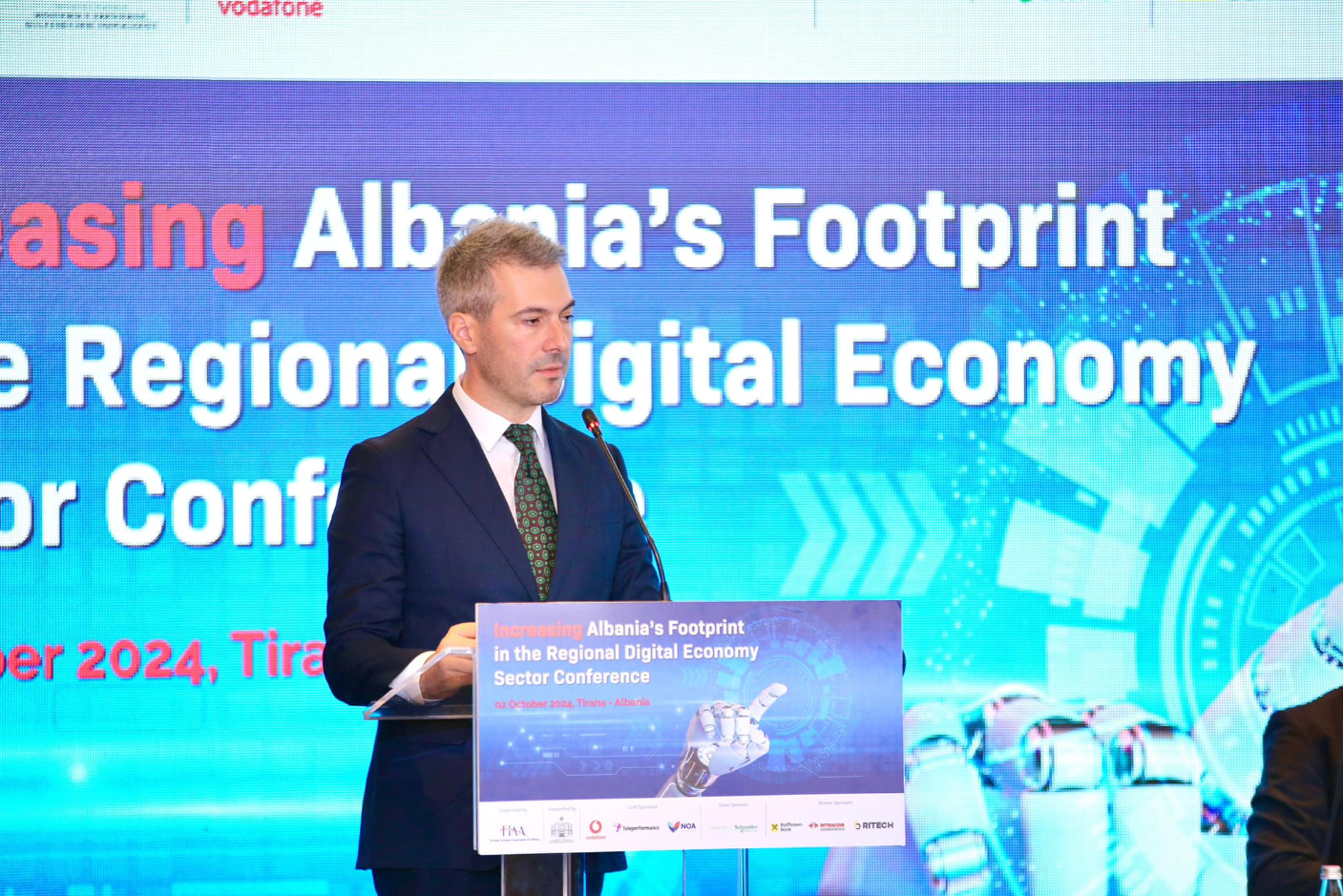 Zv. Ministri i Ekonomisë, Kulturës dhe Inovacionit, Sokol Duma, merr pjesë në Konferencën mbi Inovacionin dhe Progresin.