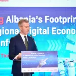 Zv. Ministri i Ekonomisë, Kulturës dhe Inovacionit, Sokol Duma, merr pjesë në Konferencën mbi Inovacionin dhe Progresin.