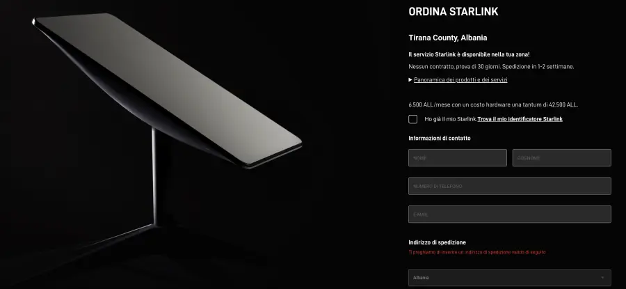 Starlink në Shqipëri, Elon Musk sjell për herë të parë shërbimin e tij