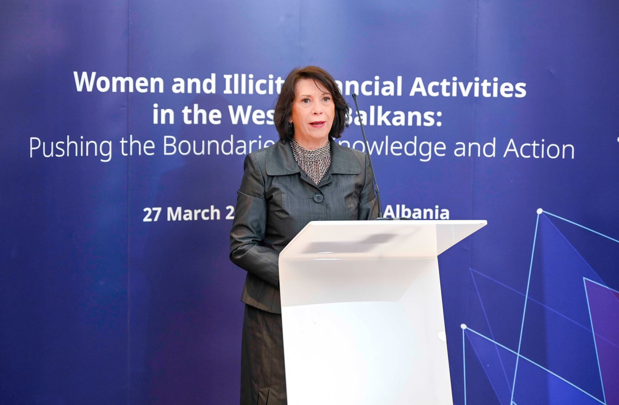 Konferenca “Gratë dhe aktivitetet financiare të paligjshme në Ballkanin Perëndimor: Zgjerimi i mundësive për njohuri dhe veprim” me pjesëmarrjen e Zëvendësguvernatores Minxhozi