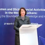 Konferenca “Gratë dhe aktivitetet financiare të paligjshme në Ballkanin Perëndimor: Zgjerimi i mundësive për njohuri dhe veprim” me pjesëmarrjen e Zëvendësguvernatores Minxhozi