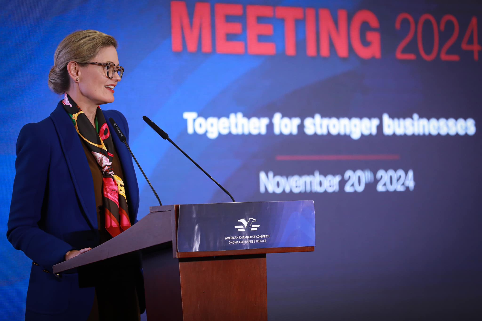 VanHorn në Asamblenë e Përgjithshme të Dhomës Amerikane: Partneritet për një klimë më të mirë biznesi në Shqipëri