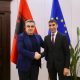 Ministri Gonxhja me . Thani bin Ahmed Al Zeyoudi