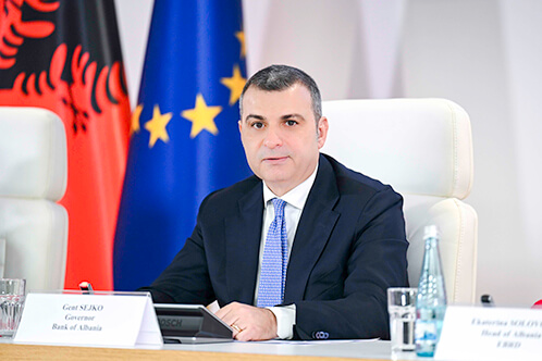 Guvernatori Bankës së Shqipërisë Genti Sejko